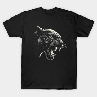 Aggressive Black Panther T-Shirt